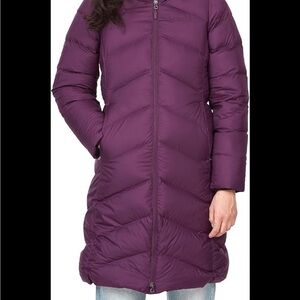 Marmot down fill purple winter parka size large